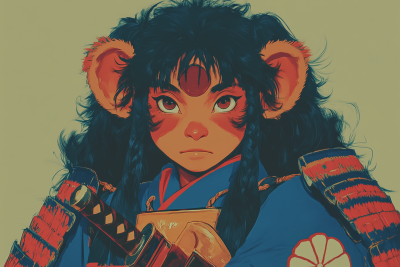 Retro Anime Portrait