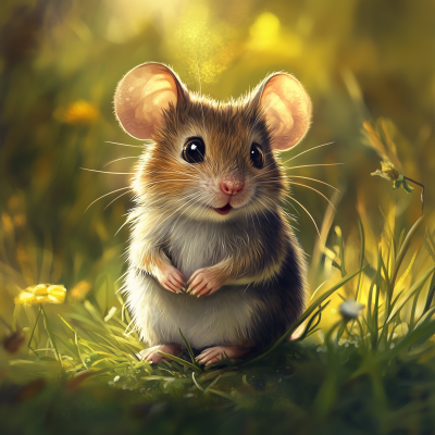 Adorable Mouse Portrait