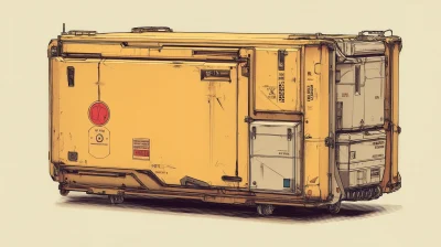 Sci-Fi Cargo Container Cartridge