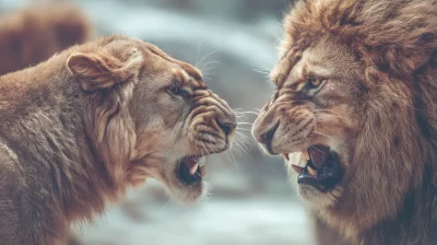 Lions in Battle