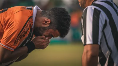 Sad Football Player