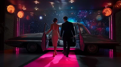 1960s Space Nightclub Arrival
