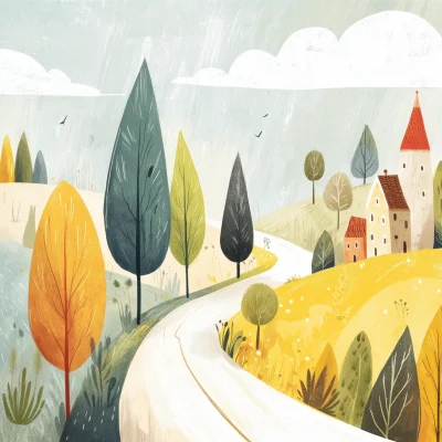 Whimsical Winding Road
