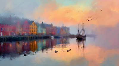 Old Town Lunenburg at Dusk