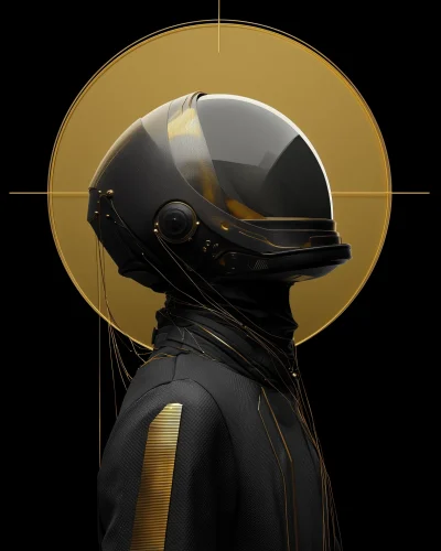 Astronaut Villain in Negative Space