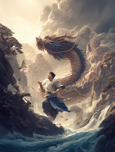 Yu the Great Guiding the Floodwaters