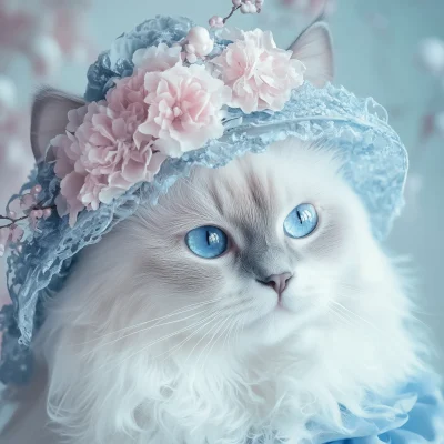 Elegant White Cat
