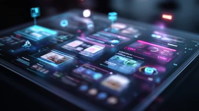 Futuristic AI Marketplace Interface