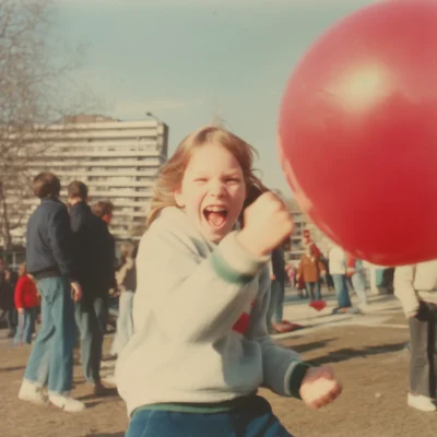 Happy Child Punching