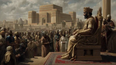 Sumerian King Throne Scene