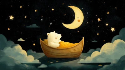Dreamy Nighttime Bear Adventure