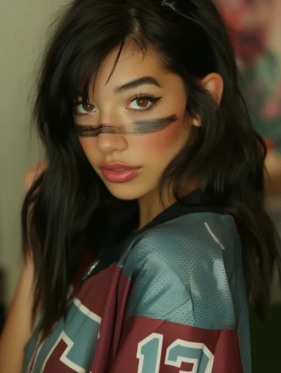 Festive Young Woman