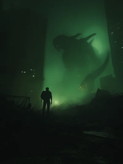 Monster in Green Fog