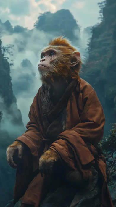 Golden Monkey in the Cave Palace