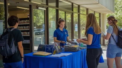 College Merchandise Booth