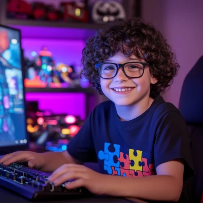 Young Boy with Glasses