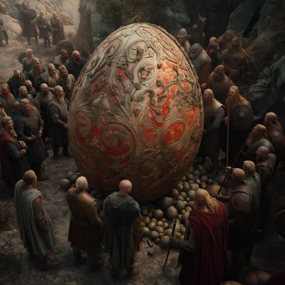 Vikings and the Colorful Easter Egg
