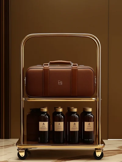 Elegant Golden Trolley