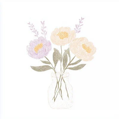 Pastel Peony Bouquet