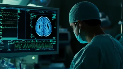 Doctor Viewing Brain Scan