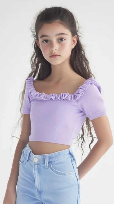 Western Girl in Studio