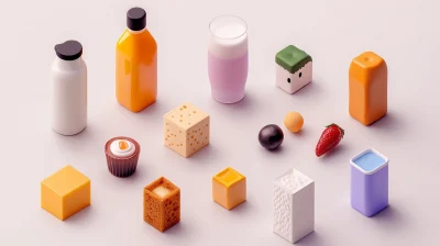 Colorful Moon Milk Icons