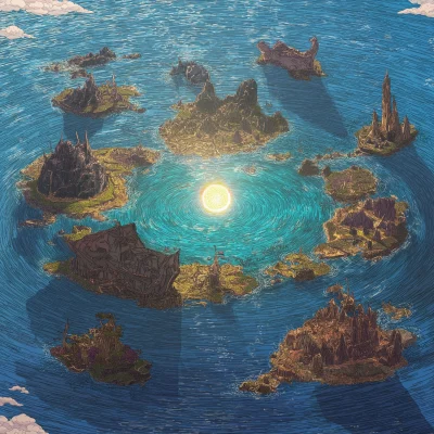 Floating Magical Islands