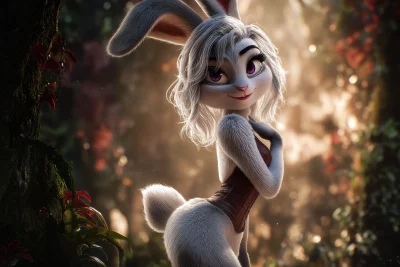 Enchanting Rabbit Fursona