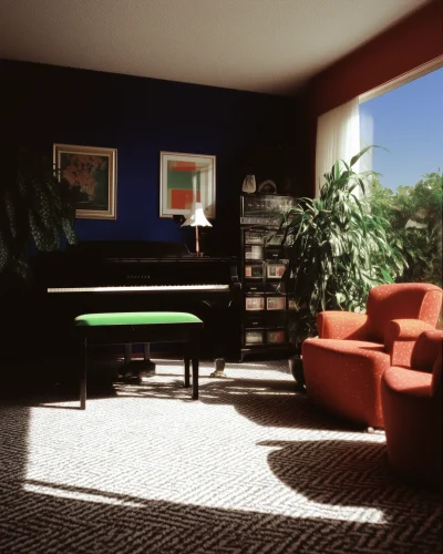 Stylish Piano Room