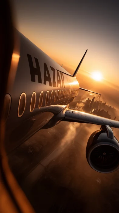 Airplane Over Doha