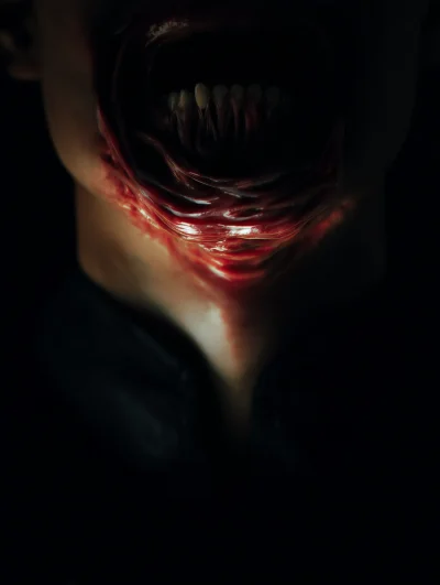 Cinematic Demon Face