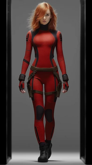 Futuristic Red Hero