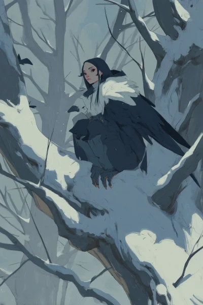 Elegant Mythological Sirin Concept