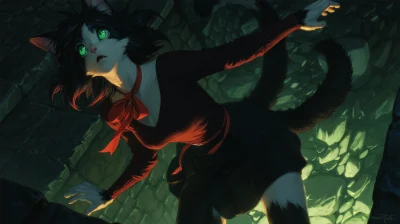Elegant Cat Character