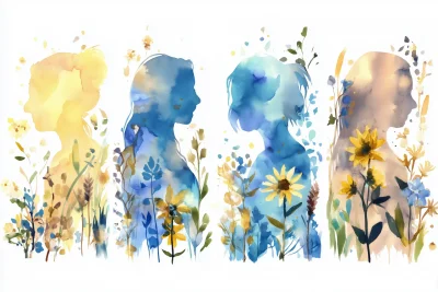 Boho Wildflower Collage