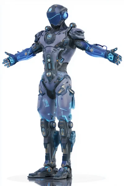 Futuristic Cyberpunk Soldier