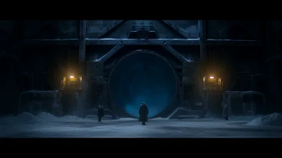 Frosty Circular Doorway