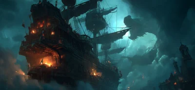 Pirate Ship Under Siege