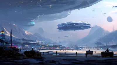 Alien Space Station Concept