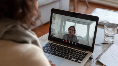 Woman on Videoconference