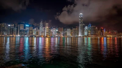 Hong Kong Night Skyline