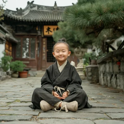 Taoist Child in Dujiangyan