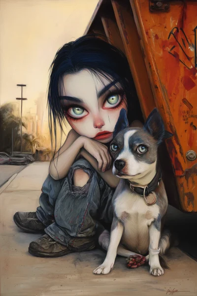Portrait of a Homeless Woman