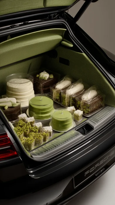 Porsche Trunk Dessert Display