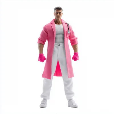 Scientist in Hot Pink Lab Coat