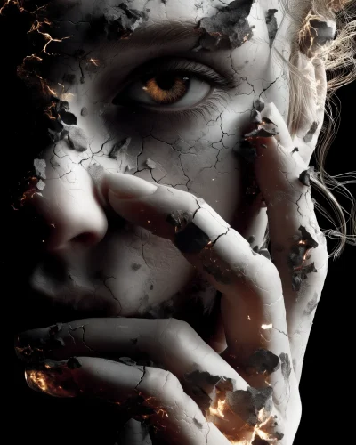 Ethereal Marble Woman