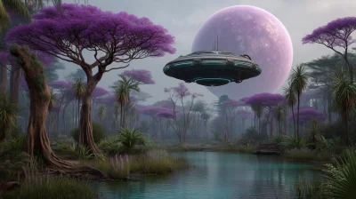 Ethereal Alien Landscape