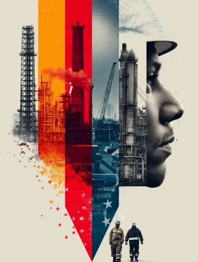 American Infrastructure Collage