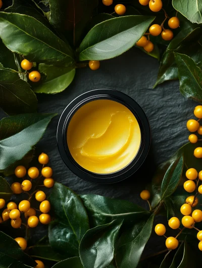 Yellow Face Cream in Nature