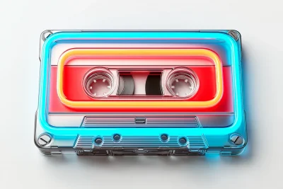 Retro Cassette Tape Neon Sign